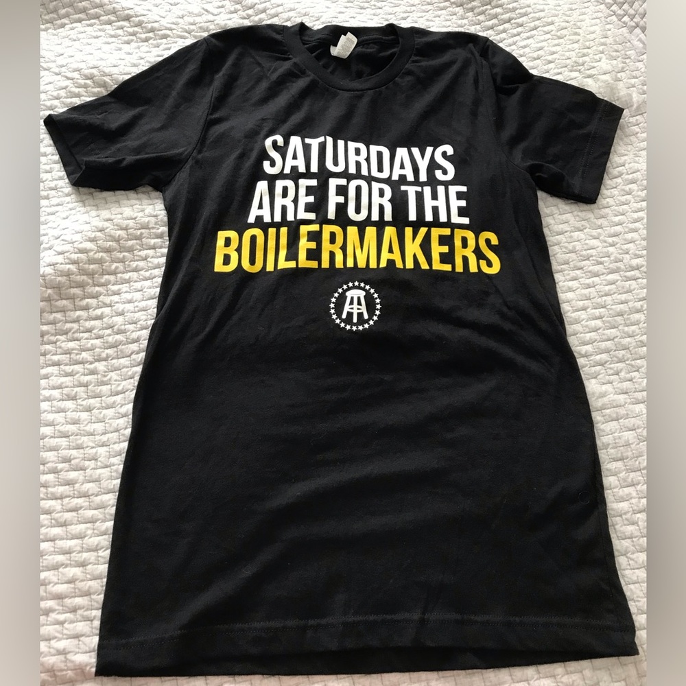 Barstool Sports “Saturdays are for the Boilermakers” Tee Size Small